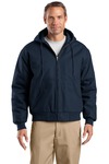 CornerStone TLJ763H Tall Duck Cloth Hooded Work Jacket Front Thumbnail