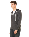 bella + canvas 3909 unisex triblend sponge fleece full-zip hoodie Side Thumbnail