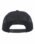 Pacific Headwear P787 6-Panel Arch Trucker Snapback Cap Back Thumbnail