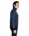 j america 8713ja unisex aspen fleece quarter-zip sweatshirt Side Thumbnail