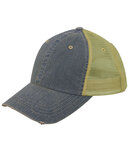 Mega Cap MC6864 Dirty Washed Trucker Cap Front Thumbnail