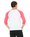Bella + Canvas 3200 Unisex 3/4-Sleeve Baseball T-Shirt Back Thumbnail