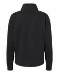 mv sport w22713 women's sueded fleece quarter-zip sweatshirt Back Thumbnail