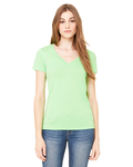 Bella + Canvas B6035 Ladies' Jersey Short-Sleeve Deep V-Neck T-Shirt Side Thumbnail