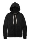 district dt8103 women's re-fleece ™ full-zip hoodie Front Thumbnail