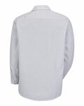 Red Kap CS10LONG Long Size, Long Sleeve Striped Industrial Work Shirt Back Thumbnail