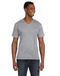 Anvil 982 Lightweight V-Neck T-Shirt Back Thumbnail