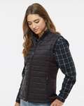 burnside 5703 ladies' quilted puffer vest Side Thumbnail