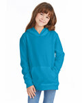 Hanes P473 Youth 7.8 oz. EcoSmart® 50/50 Pullover Hooded Sweatshirt Front Thumbnail