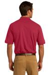 port & company kp55p core blend jersey knit pocket polo Back Thumbnail