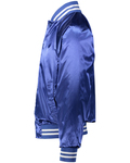 Augusta Sportswear 3610 Satin Baseball Jacket/Striped Trim Side Thumbnail