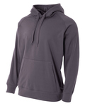 a4 n4237 men's solid tech fleece hoodie Front Thumbnail