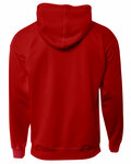 A4 N4279 Men's Sprint Tech Fleece Hooded Sweatshirt Back Thumbnail