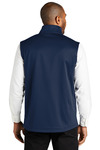 port authority f906 collective smooth fleece vest Back Thumbnail