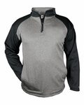 Badger Sport 1484 Sport Heather Fleece 1/ 4 Zip Front Thumbnail