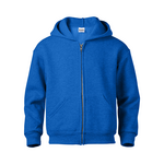 soffe j9078 juvenile classic zip hooded sweatshirt Front Thumbnail