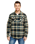 Burnside B8610 Adult Quilted Flannel Jacket Front Thumbnail