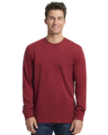 next level 6411 unisex sueded long-sleeve crew Front Thumbnail