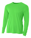 A4 N3165 Men's Cooling Performance Long Sleeve T-Shirt Front Thumbnail