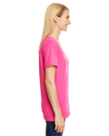 hanes 42vt ladies' x-temp® triblend v-neck t-shirt Side Thumbnail