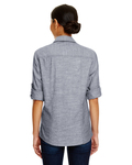 burnside b5255 ladies chambray woven shirt Back Thumbnail