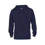delta 99300 fleece adult unisex heavyweight fleece zip hoodie Front Thumbnail