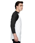 augusta sportswear ag4420 baseball 3/4 sleeve tee 2.0 Side Thumbnail