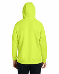 team 365 tt97 unisex zone hydrosport™  heavyweight quarter-zip hooded sweatshirt Back Thumbnail