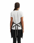 artisan collection by reprime rp154 unisex 'colours' recycled bib apron with pocket Back Thumbnail