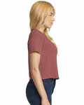 next level n5080 ladies' festival cali crop t-shirt Side Thumbnail