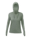 Anetik WSBRZH0 Women's Breeze Tech Hooded Long Sleeve T-Shirt Front Thumbnail