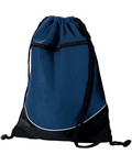 Augusta Sportswear 1920 Tri-Color Drawstring Backpack Front Thumbnail