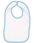 Rabbit Skins RS1004 Infant Contrast Trim Bib Front Thumbnail