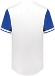 augusta sportswear 6909 cutter+ full button baseball jersey Back Thumbnail