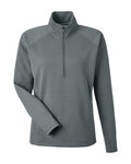 j america 8754ja ladies' apex fleece quarter-zip Front Thumbnail