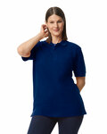 Gildan 85800 Unisex Midweight Double Pique Polo Front Thumbnail