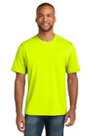 CornerStone TLCS440P Tall Workwear Pro Short Sleeve Pocket Tee Front Thumbnail