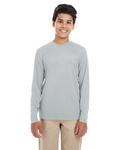UltraClub 8622Y Youth Cool & Dry Performance Long-Sleeve Top Front Thumbnail