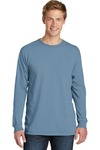 port & company pc099ls beach wash ™ garment-dyed long sleeve tee Front Thumbnail