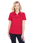 Devon & Jones DG22W CrownLux Performance™ Ladies' Address Melange Polo Front Thumbnail