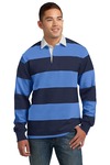 sport-tek st301 classic long sleeve rugby polo Front Thumbnail