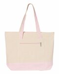 Q-Tees Q1300 19L Zippered Tote Front Thumbnail