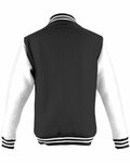 just hoods by awdis jhy043 youth 80/20 heavyweight letterman jacket Back Thumbnail