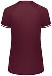 Augusta Sportswear AS6917 Ladies Cutter+ Henley Jersey Back Thumbnail