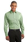 Port Authority S647 Fine Stripe Stretch Poplin Shirt Front Thumbnail