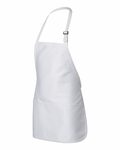 q-tees q4250 full-length apron with pouch pocket Side Thumbnail