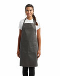 artisan collection by reprime rp154 unisex 'colours' recycled bib apron with pocket Front Thumbnail