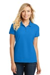 port authority l100 ladies core classic pique polo Front Thumbnail