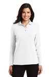 Port Authority L500LS Ladies Silk Touch™ Long Sleeve Polo Front Thumbnail