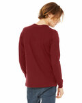 Bella + Canvas 3501 Unisex Jersey Long-Sleeve T-Shirt Back Thumbnail